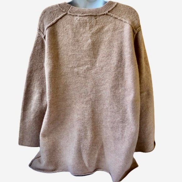 ZARA KNIT Sweater Tunic OVERSIZED  Exposed Seams - Picture 10 of 12